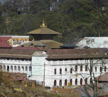 04-Nepal, Pashupatinath Temple - 04.jpg - Pashupatinath Temple, considered a sacred location in Nepal, as viewed from the land that has been allocated to the Maharishi Vedic Pandits for doing Rudrabhishek, a Vedic performance for the peace and invincibility of Nepal.